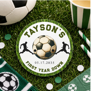 Sticker Rond Football Premier Anniversaire 1ère Année