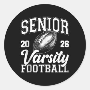 Sticker Rond Football Senior Cl de 2026 Lycéen Senior Pour