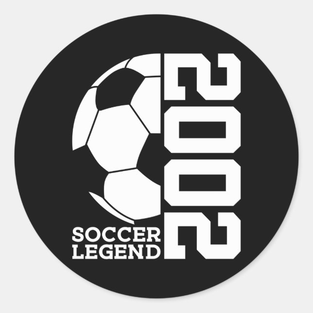 Sticker Rond Football Soccer Legend 2002 (Devant)