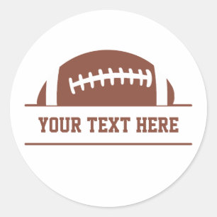 Sticker Rond Football sur mesure