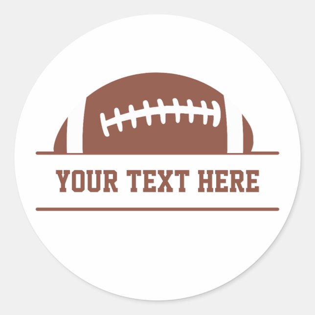 Sticker Rond Football sur mesure (Devant)