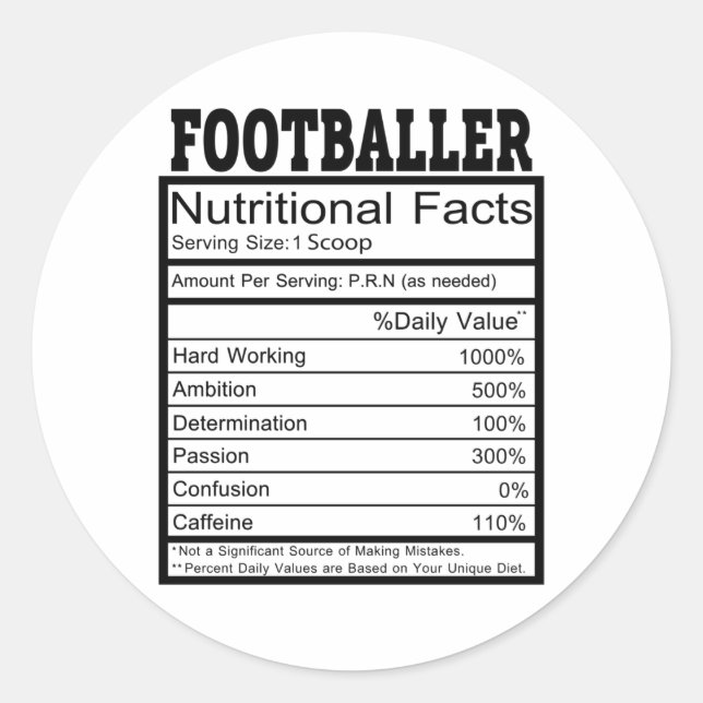 Sticker Rond Footballeur (Devant)