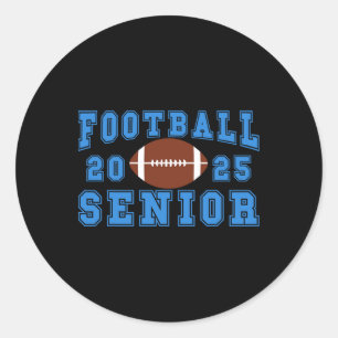 Sticker Rond Footll Senior Night Footll Senior 2025 Graduation