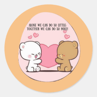 Sticker Rond Force dans l'amour