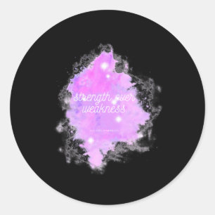 Sticker Rond Force Sur Faiblesse Galaxie - Rsd Crps Sensibilisa