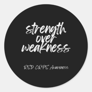 Sticker Rond Force Sur Faiblesse - Rsd Crps Sensibilisation