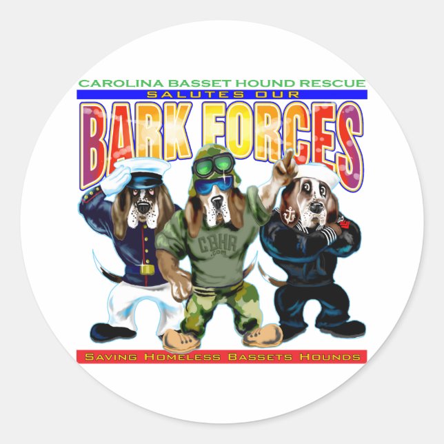 Sticker Rond Forces d'écorce (Devant)