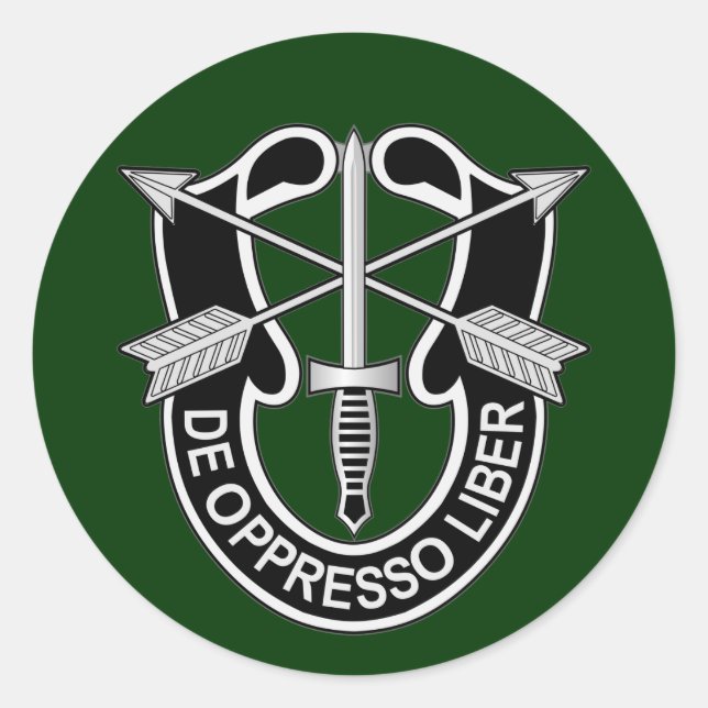 Sticker Rond Forces spéciales d'aviation - de oppresso liber (Devant)