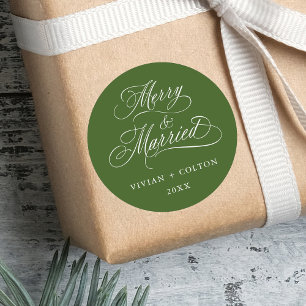 Sticker Rond Forest Green Merry & Marié Nouvelles mauvaises her