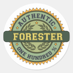 Sticker Rond Forestier authentique