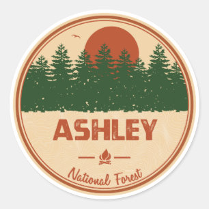 Sticker Rond Forêt nationale d'Ashley