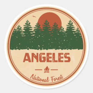 Sticker Rond Forêt nationale de Angeles