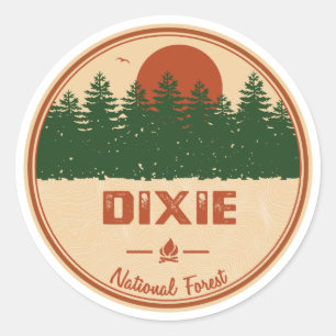 Sticker Rond Forêt nationale de Dixie