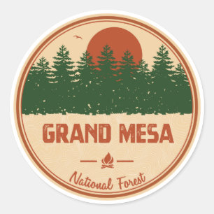 Sticker Rond Forêt nationale de Grand Mesa
