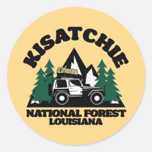 Sticker Rond Forêt nationale de Kisatchie Louisiane