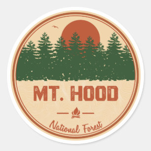 Sticker Rond Forêt nationale de Mt. Hood