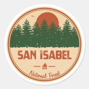 Sticker Rond Forêt nationale de San Isabel