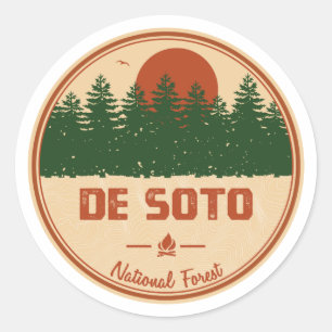 Sticker Rond Forêt nationale de Soto