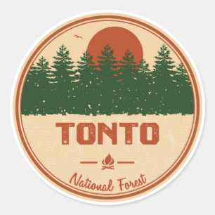 Sticker Rond Forêt nationale de Tonto