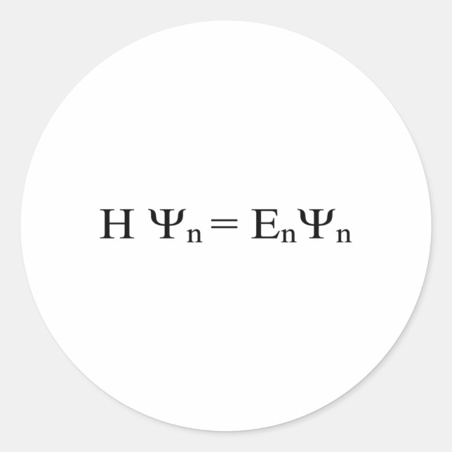 Sticker Rond Formula Math Mathematical Physics (Devant)