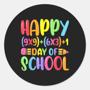 Sticker Rond Formule Math Joyeux 100 Jours De Mathématiques Ens
