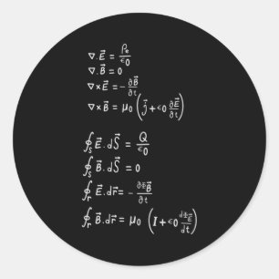 Sticker Rond Formule physique