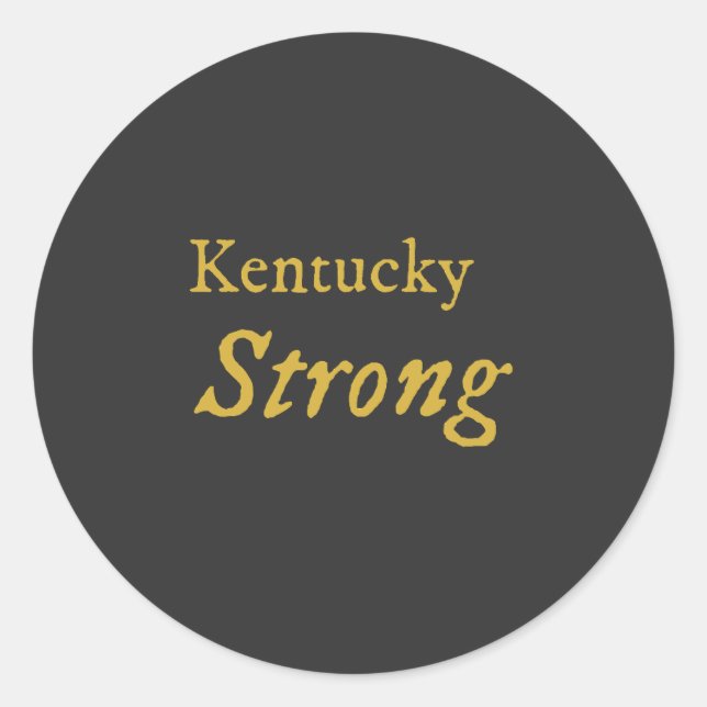 Sticker Rond Fort du Kentucky (Devant)