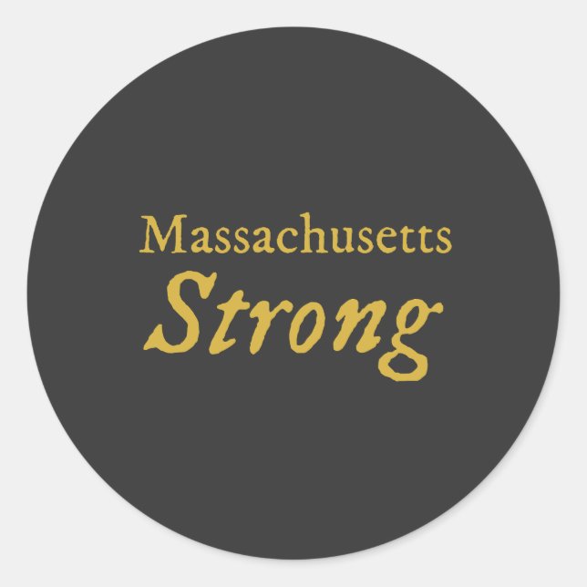Sticker Rond Fort du Massachusetts (Devant)