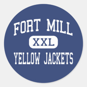 Sticker Rond Fort Mill - Vestes Jaunes - Haut - Fort Mill