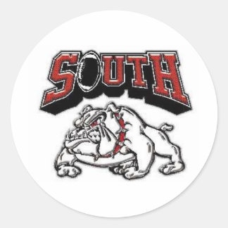 Sticker Rond Fort Zumwalt South Jr Bulldogs Football Club Store