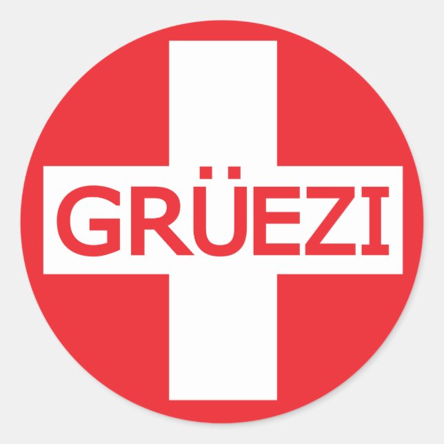 Sticker Rond Fosse commune de Gruezi (Devant)