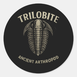 Sticker Rond Fossil Echoes – Artisan Trilobite