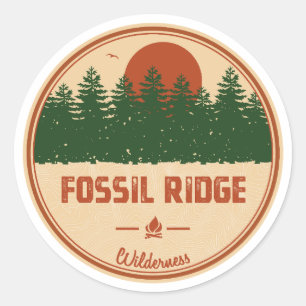 Sticker Rond Fossil Ridge Wilderness Colorado
