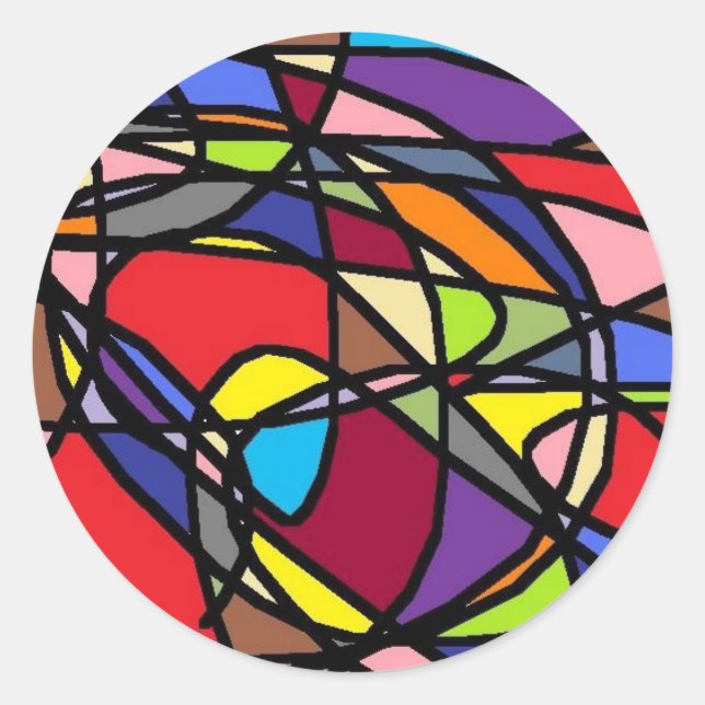 Sticker Rond fou (Devant)