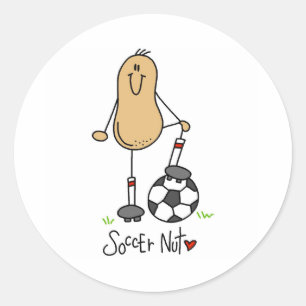 Sticker Rond Fou de foot