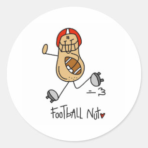 Sticker Rond Fou de football