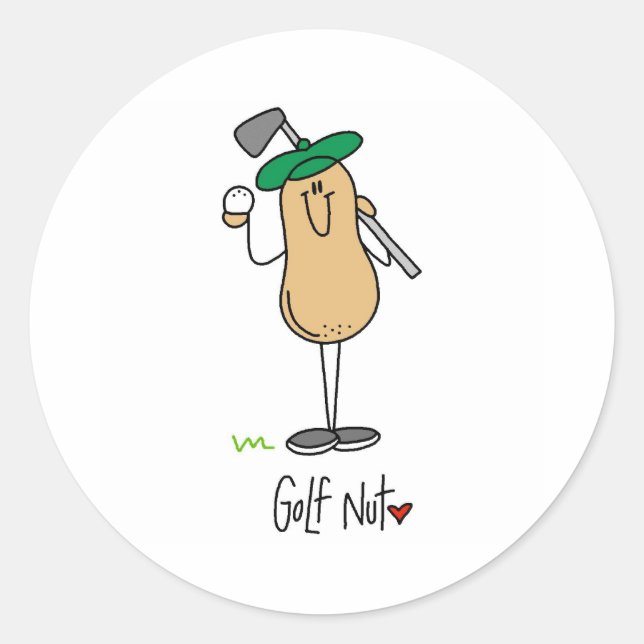 Sticker Rond Fou de golf (Devant)