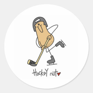 Sticker Rond Fou de hockey