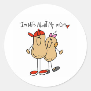 Sticker Rond Fou De Ma Mère-Fils