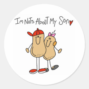 Sticker Rond Fou de mon fils