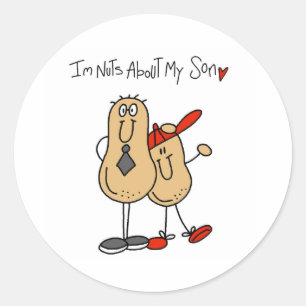 Sticker Rond Fou de mon fils