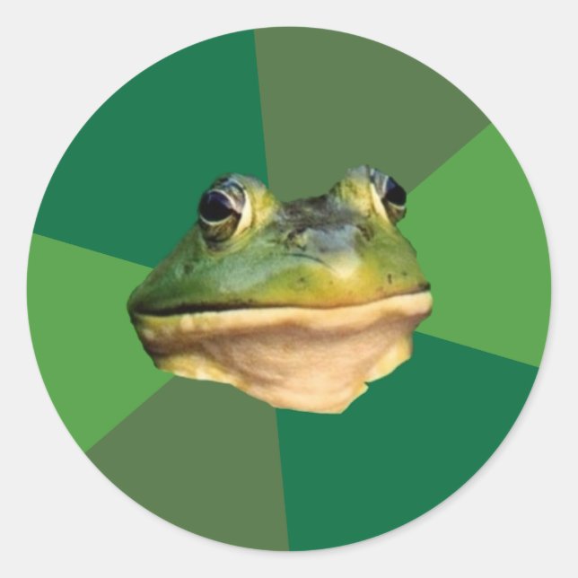 Sticker Rond Foul Bachelor Frog (Devant)