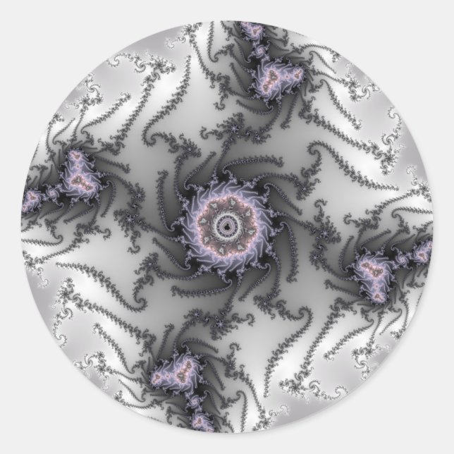 Sticker Rond Fourmis - Fractale (Devant)