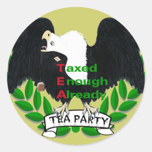 Sticker Rond Fournitures de partie TEA