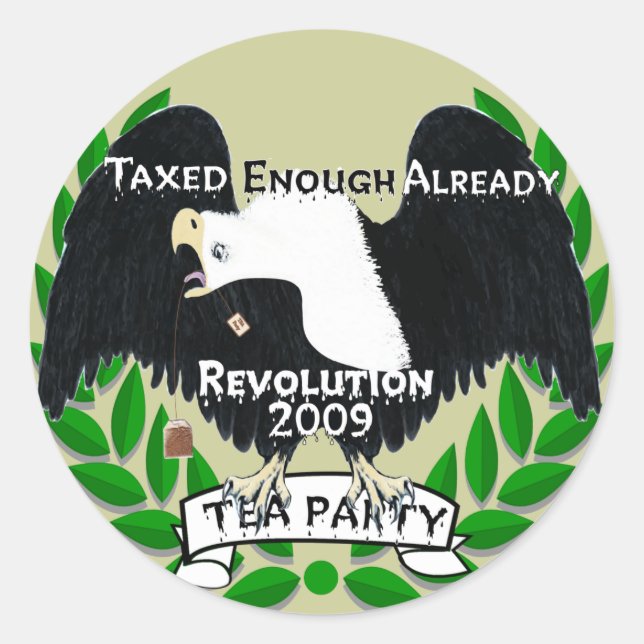 Sticker Rond Fournitures de partie TEA (Devant)