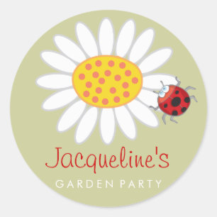 Sticker Rond Fournitures pour Fête des Enfants Daisy & Ladybug
