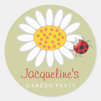 Sticker Rond Fournitures pour Fête des Enfants Daisy & Ladybug