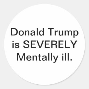 Sticker Rond Fous malade mental Trump Écrous Hankamer Artjunkha