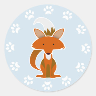 Sticker Rond Fox