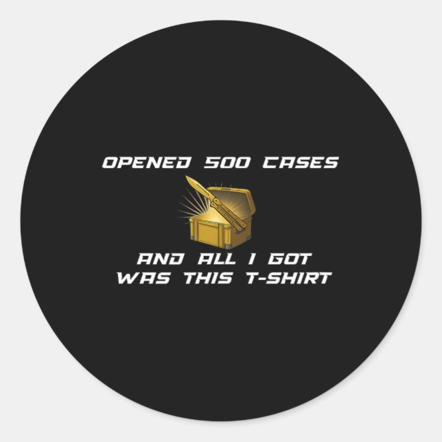 Sticker Rond Fps Gamer Funny Cs First Person Competitive Gaming (Devant)